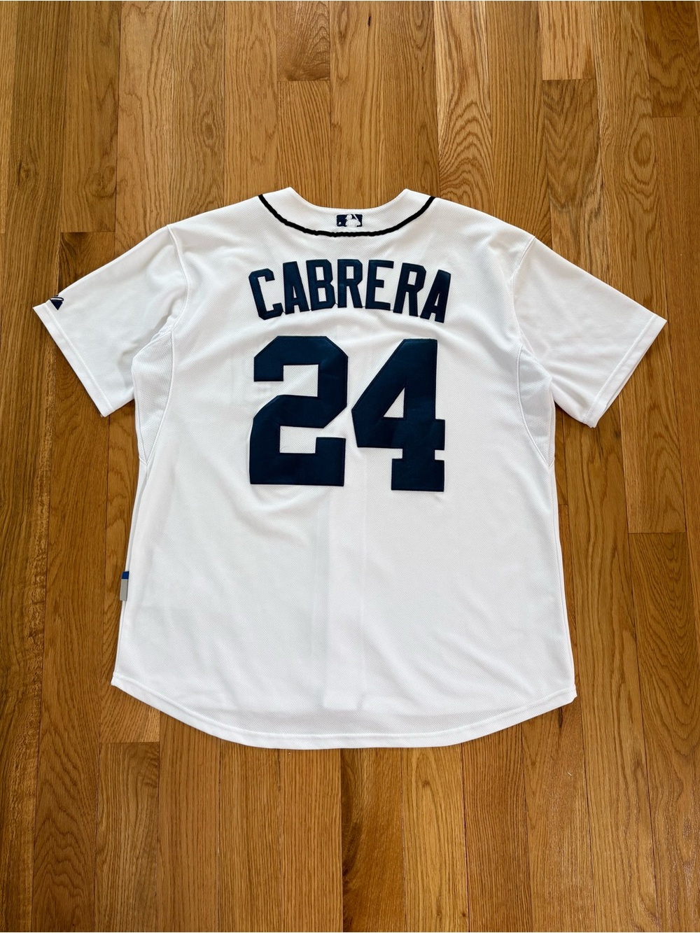 Detroit Tigers Miguel Cabrera 24 MLB Majestic Jersey Stitched Home White 50 XL